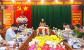 Tỉnh ủy viên, Bí thư Thị ủy Phước Long Huỳnh Thị Thùy Trang làm việc với Đảng ủy phường Thác Mơ